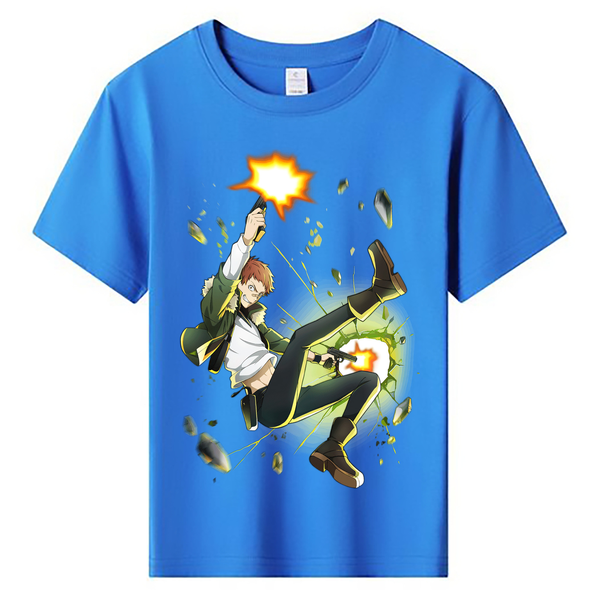 （画像用） 文豪ストレイドッグス Bungo Stray Dogs 綿100％キッズTシャツ（フロントプリント）